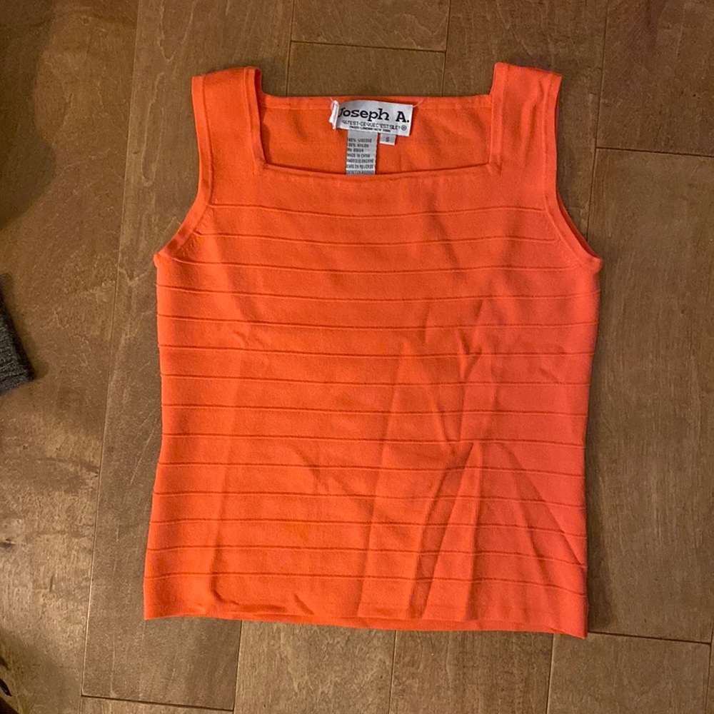 Joseph A. Orange Tank Top